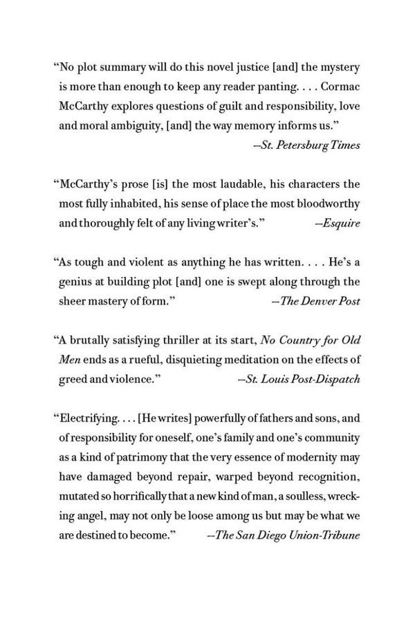 No Country For Old Men Cormac McCarthy - Кормак Маккарти 9781035003785-3