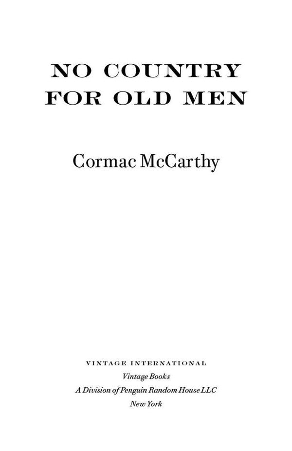 No Country For Old Men Cormac McCarthy - Кормак Маккарти 9781035003785-6