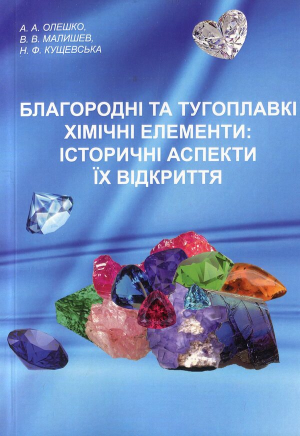 Noble and refractory chemical elements / Благородні та тугоплавкі хімічні елементи Виктор Малышев, Нина Кущевская, Андрей Олешко 978-966-388-573-5-1