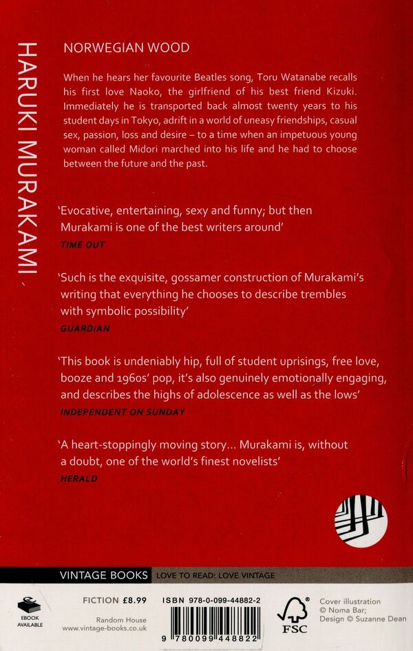 Norwegian Wood Haruki Murakami / Харуки Мураками 9780099448822-2