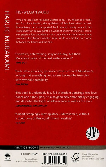 Norwegian Wood Haruki Murakami / Харуки Мураками 9780099448822-2