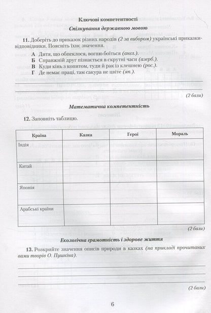 Notebook For Test Papers On Foreign Literature Competency Approach 5Th Grade - Зошит для контрольних робт з зарубжно лтератури Компетентнсний пдхд 5 клас Olga Nikolaenko, Lyudmila Yuldasheva - Ольга Нколанко, Людмила Юлдашева 9789663496337-6