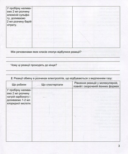 Notebook for laboratory experiments and practical works in chemistry. 9th grade / Зошит для лабораторних дослідів та практичних робіт з хімії. 9 клас Наталия Тарас, Лидия Мартынюк 978-966-944-002-0-4