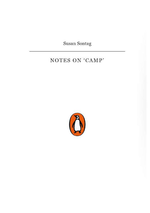 Notes On Camp Susan Sontag / Сьюзен Зонтаг 9780241339701-3