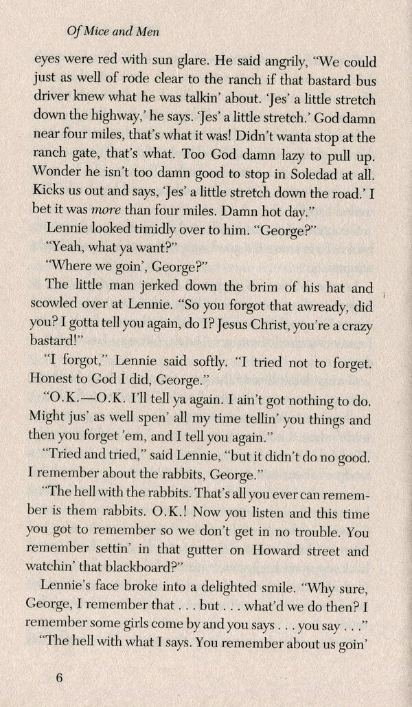 OF MICE And MEN John Steinbek / Джон Стейнбек 9780241980330-5