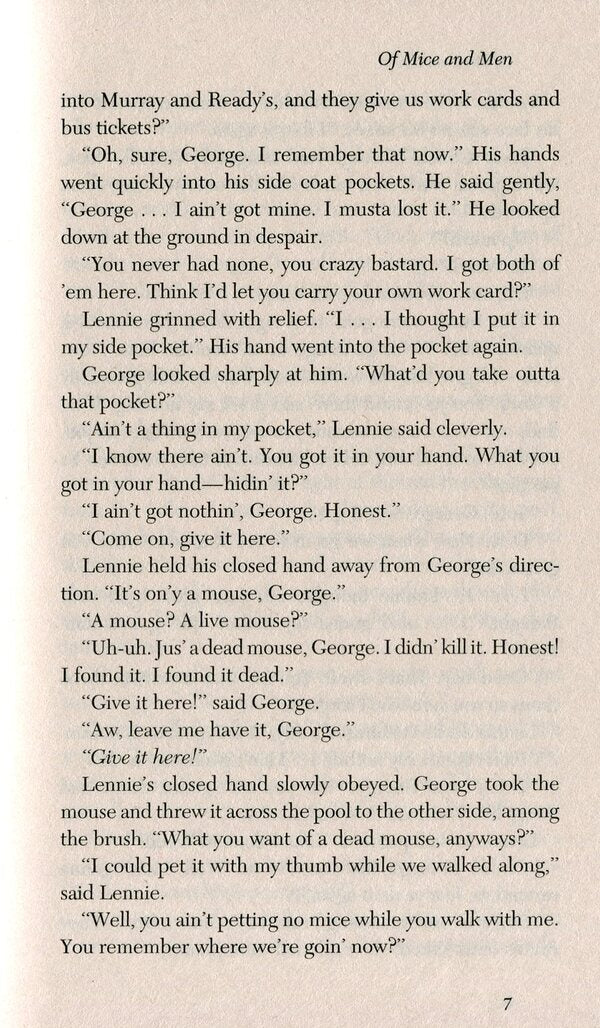 OF MICE And MEN John Steinbek / Джон Стейнбек 9780241980330-6