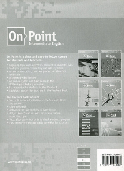 On Point. Intermediate English. teacher's book. B+ / On Point. Intermediate English. Teacher's Book. B+ Том Хэдленд 978-617-7511-08-2-2