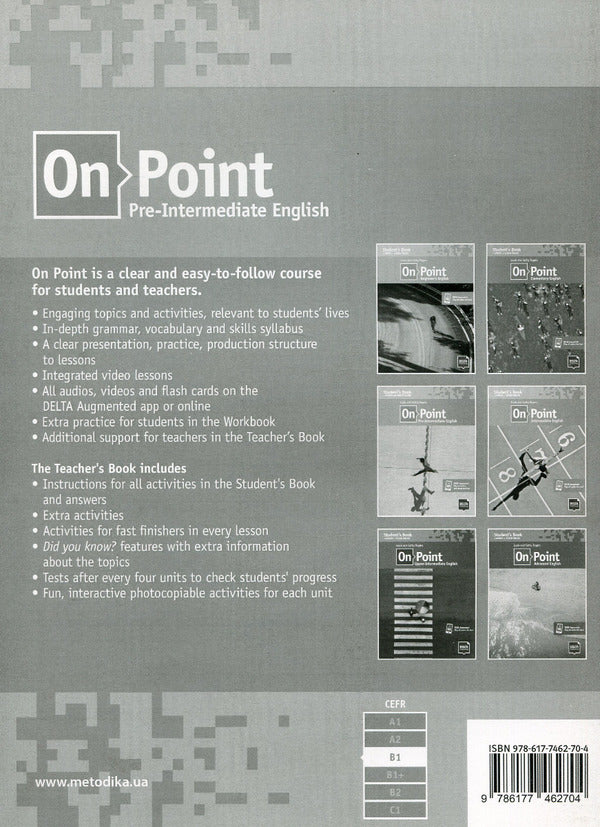 On Point. Pre-Intermediate English. teacher's book. B1 / On Point. Pre-Intermediate English. Teacher's Book. B1 Том Хэдленд 978-617-7462-70-4-2