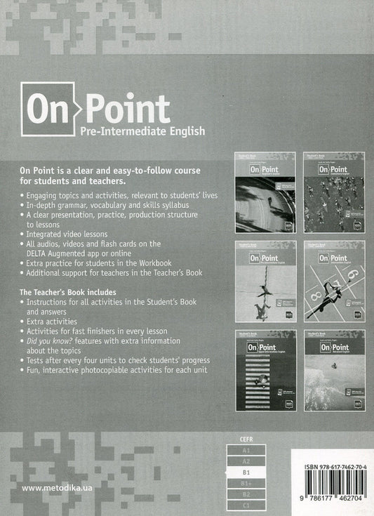 On Point. Pre-Intermediate English. teacher's book. B1 / On Point. Pre-Intermediate English. Teacher's Book. B1 Том Хэдленд 978-617-7462-70-4-2