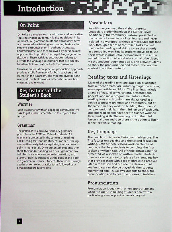 On Point. Pre-Intermediate English. teacher's book. B1 / On Point. Pre-Intermediate English. Teacher's Book. B1 Том Хэдленд 978-617-7462-70-4-3
