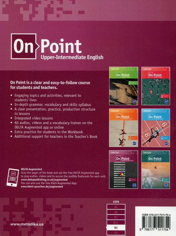 On Point B2 Upper-Intermediate English. student's book / On Point B2 Upper-Intermediate English. Student`s book Кэти Роджерс, Луис Роджерс 978-617-7511-75-4-2