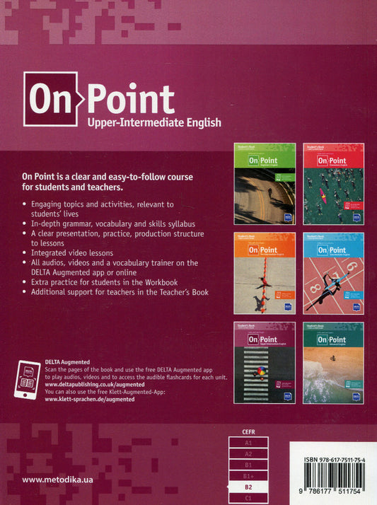 On Point B2 Upper-Intermediate English. student's book / On Point B2 Upper-Intermediate English. Student`s book Кэти Роджерс, Луис Роджерс 978-617-7511-75-4-2