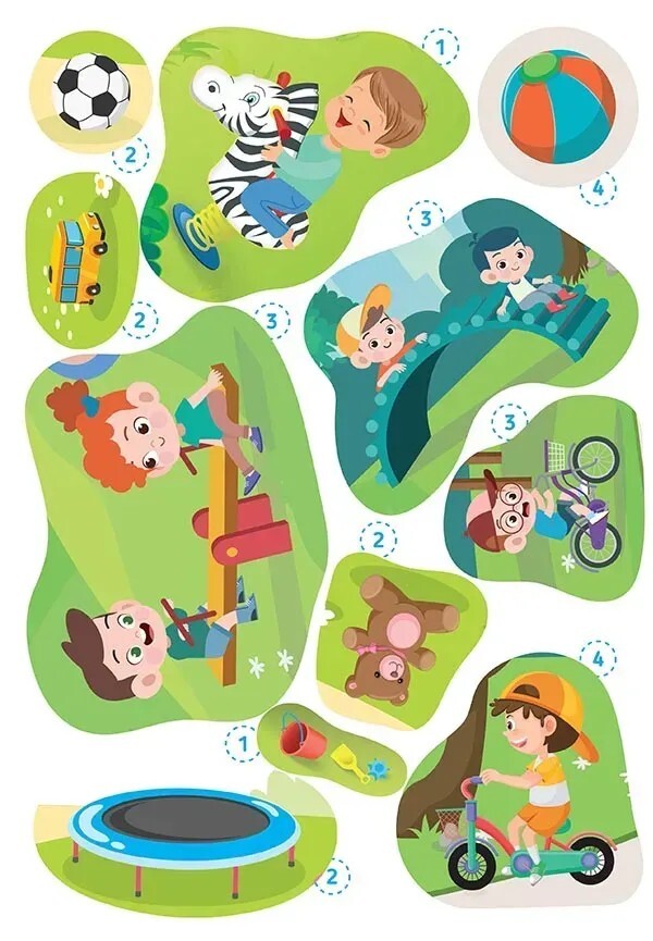 On The Playground (+ Stickers) / На дитячому майданчику (+ наліпки) / Author not specified 9789669892348-5