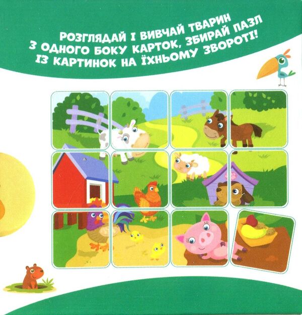 On the farm. Animals on cards / На фермі. Тварини на картках  -2