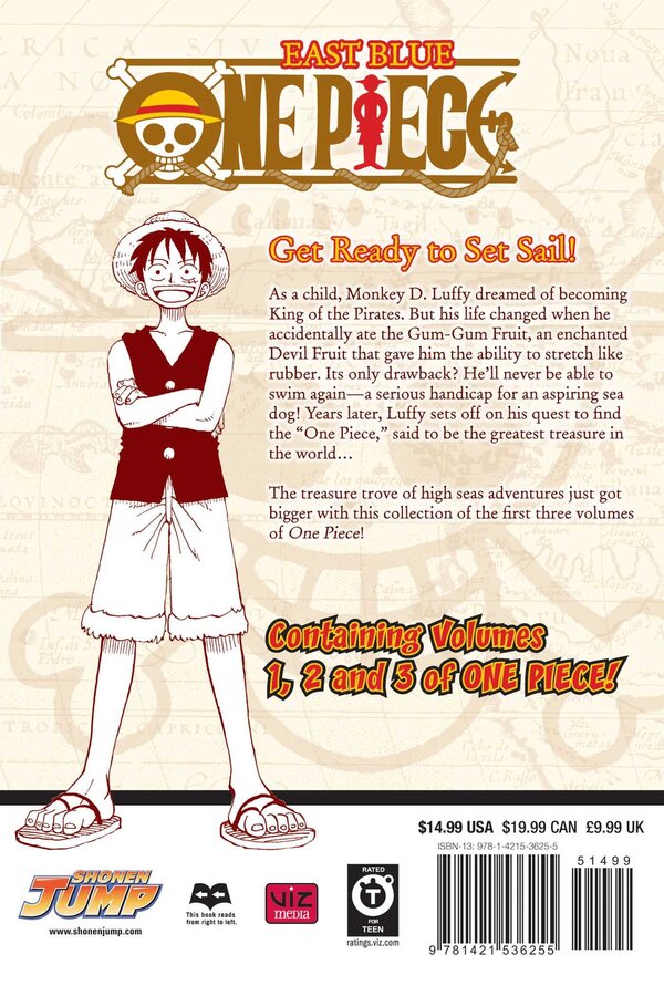 One Piece. 3-In-1 Edition. Volume 1 Eiichiro Oda / Эйитиро Ода 9781421536255-2