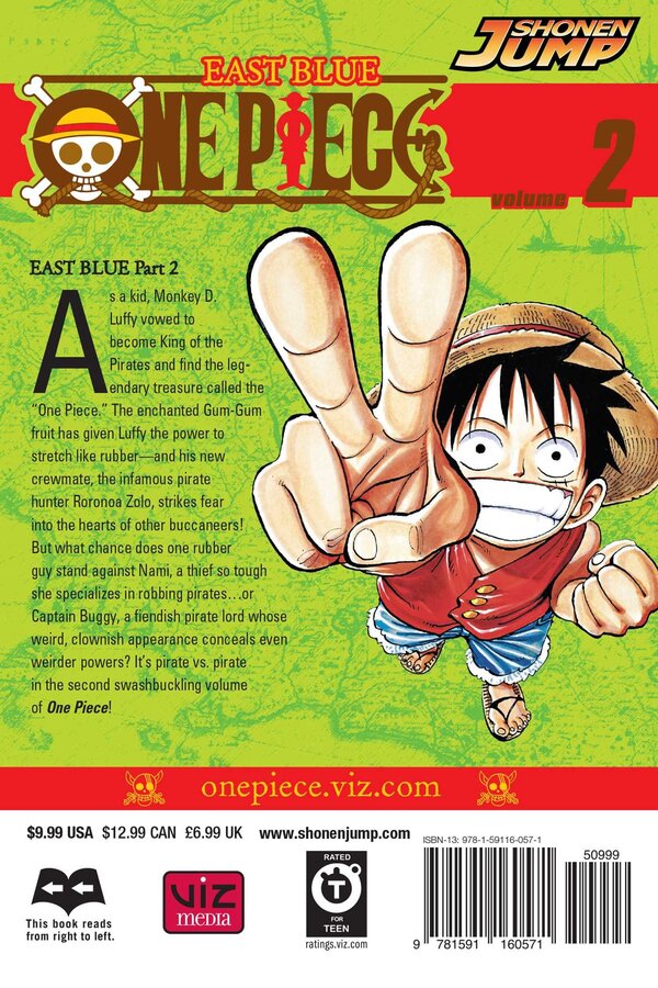 One Piece. Volume 2 / One Piece. Volume 2 Эйитиро Ода 978-1-59116-057-1-3