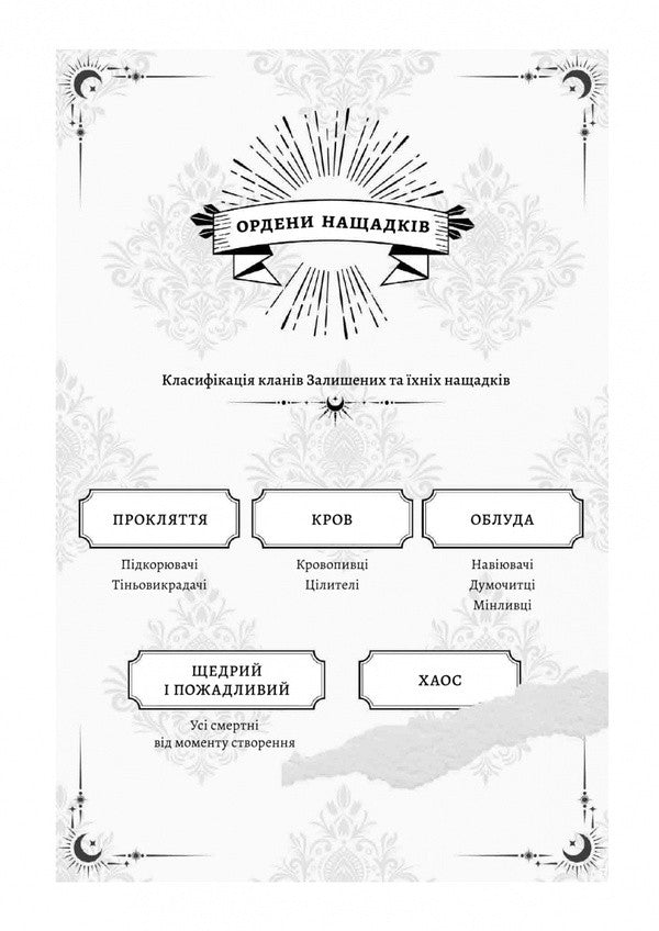 Order And Chaos. Book 1. House Of Curse And Blood / Порядок і Хаос. Книга 1. Дім Прокляття і Крові Alexis L. Menard / Алексіс Л. Менар 9786178619534-5