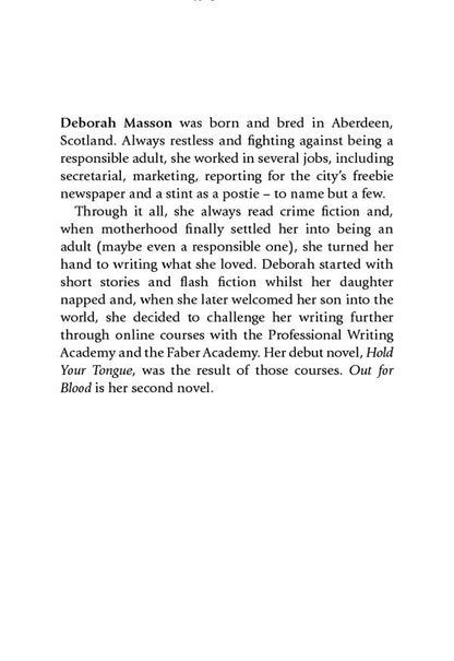 Out For Blood / Out For Blood Дебора Массон 978-0-5521-7651-4-6