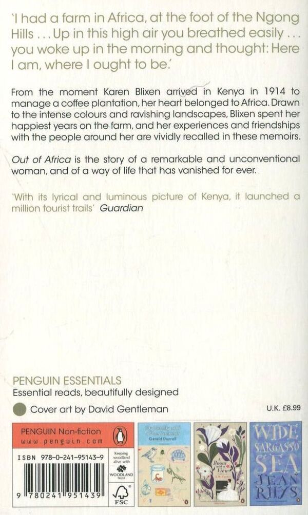 Out Of Africa Karen Blixen / Карен Бликсен 9780241951439-2