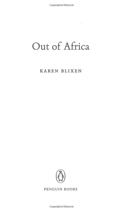 Out Of Africa Karen Blixen / Карен Бликсен 9780241951439-4