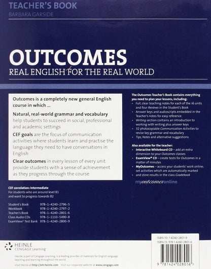 Outcomes Intermediate. Teacher's Book / Outcomes Intermediate. Teacher's Book Хью Деллар 978-1424028016-2