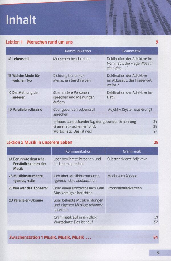 Parallelen 10. Lehrbuch. Textbook For The 10Th Grade Of ZNZ (6Th Year Of Study, 2Nd Foreign Language) / Parallelen 10. Lehrbuch. Підручник для 10-го класу ЗНЗ (6-й рік навчання, 2-га іноземна мова) Nadezhda Basai / Надеса Басай 9786177462667-4