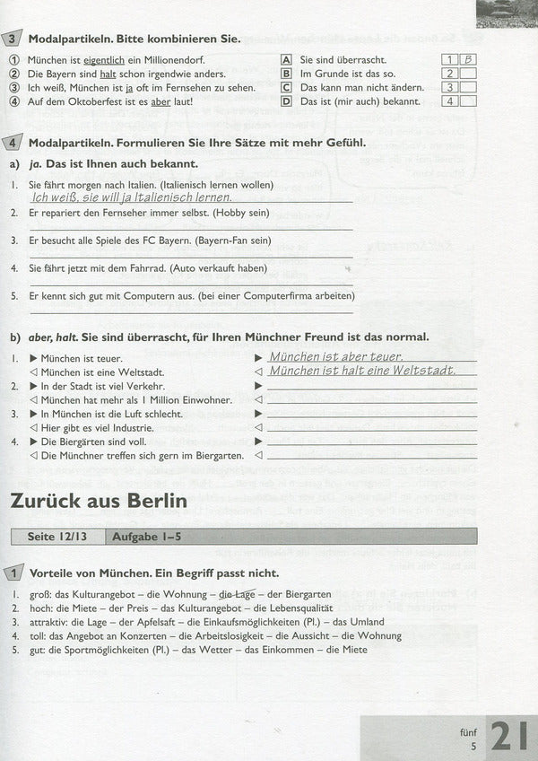 Passwort Deutsch 3. Exercise book. Course for learning German for adults / Passwort Deutsch 3. Зошит для вправ. Курс для вивчення німецької мови для дорослих  978-966-8315-61-9-5