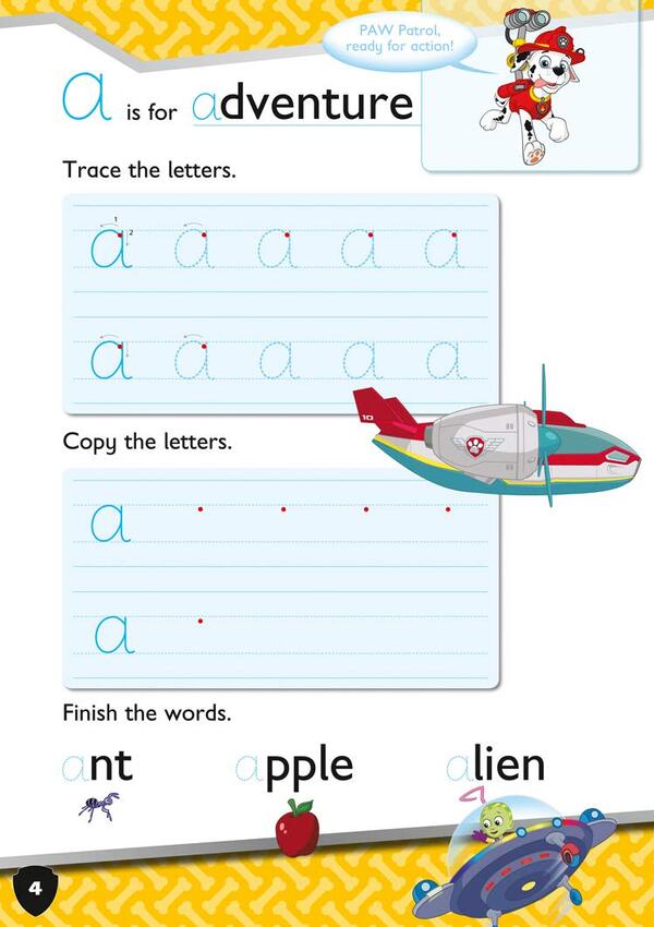 Paw Patrol. First Letters Activity Book. Get ready for school with Paw Patrol / Paw Patrol. First Letters Activity Book. Get ready for school with Paw Patrol  9780008461492-3