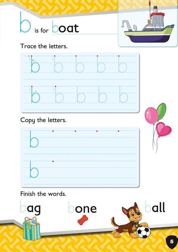 Paw Patrol. First Letters Activity Book. Get ready for school with Paw Patrol / Paw Patrol. First Letters Activity Book. Get ready for school with Paw Patrol  9780008461492-4