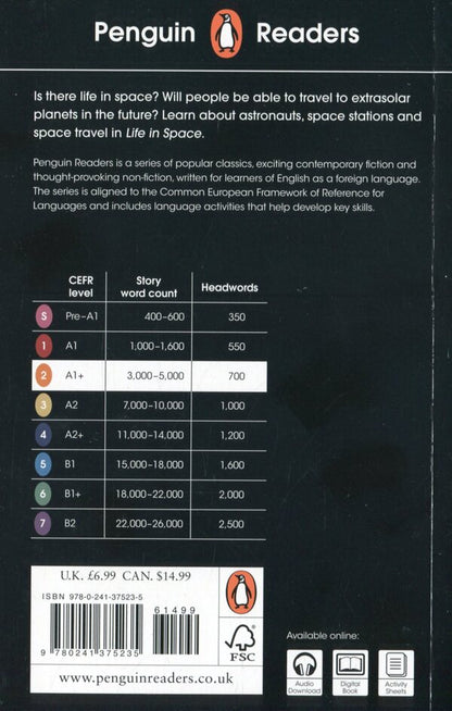 Penguin Readers. Level 2. Life in Space / Penguin Readers. Level 2. Life in Space  978-0-241-37523-5-2