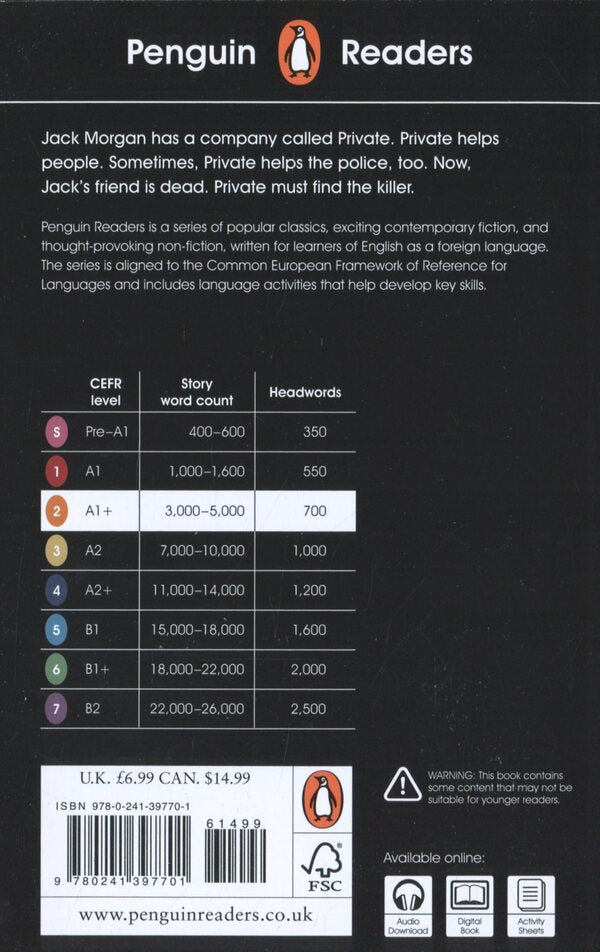 Penguin Readers. Level 2. Private / Penguin Readers. Level 2. Private Джеймс Паттерсон, Максин Паэтро 978-0-241-39770-1-2