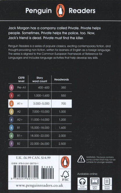 Penguin Readers. Level 2. Private / Penguin Readers. Level 2. Private Джеймс Паттерсон, Максин Паэтро 978-0-241-39770-1-2