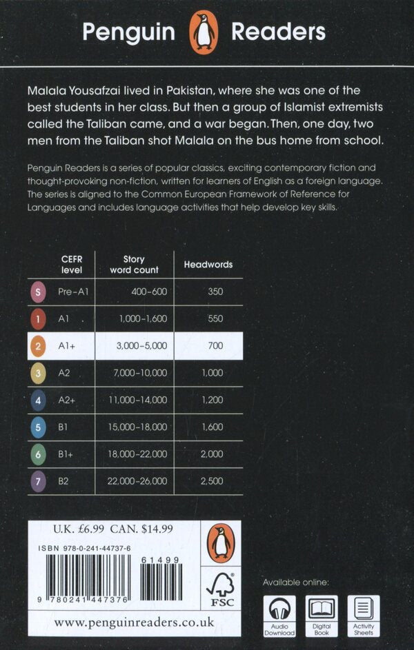 Penguin Readers. Level 2. The Extraordinary Life of Malala Yousafzai / Penguin Readers. Level 2. The Extraordinary Life of Malala Yousafzai Хиба Нур Хан 978-0-241-44737-6-2