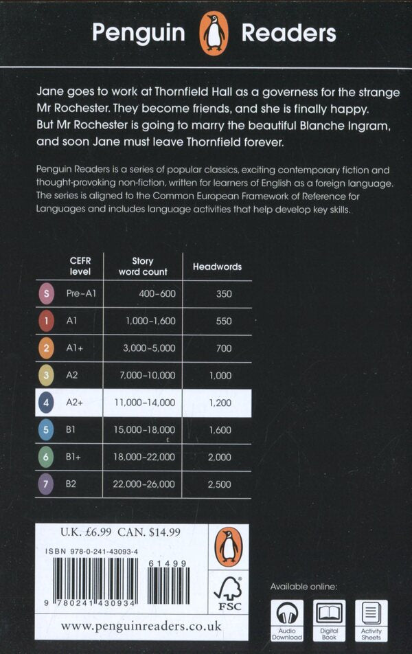 Penguin Readers. Level 4. Jane Eyre Charlotte Bronte / Шарлотта Бронте 9780241430934-2