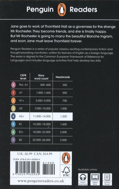 Penguin Readers. Level 4. Jane Eyre Charlotte Bronte / Шарлотта Бронте 9780241430934-2