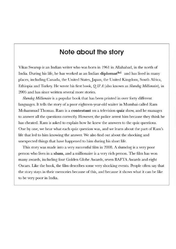 Penguin Readers. Level 6 / Penguin Readers. Level 6. Slumdog Millionaire Викас Сваруп 9780241493205-6