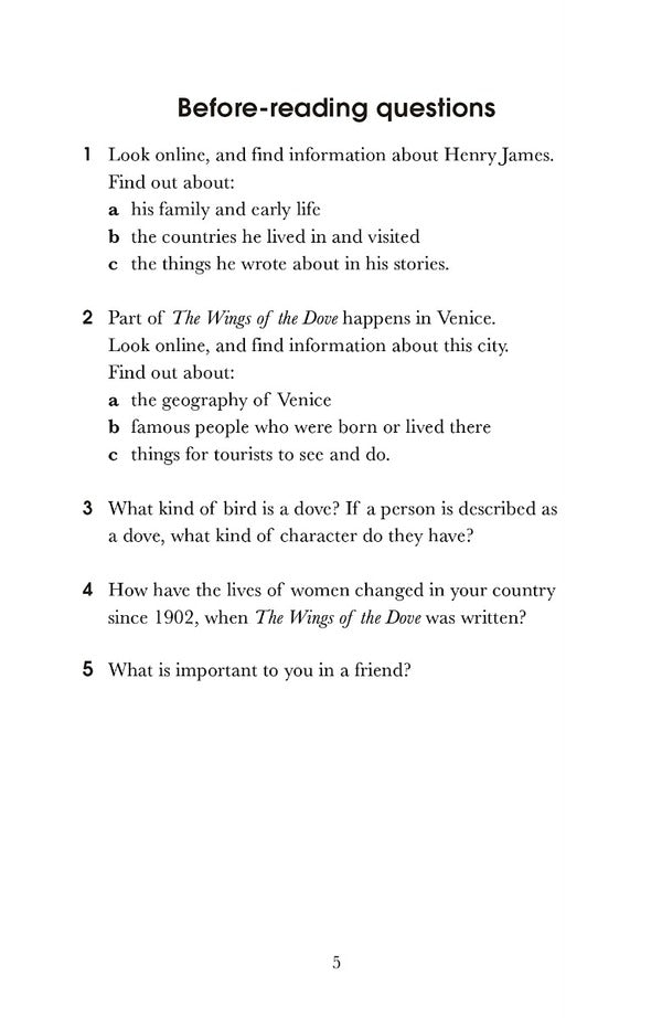 Penguin Readers Level 5: The Wings Of The Dove (ELT Graded Reader) Henry James / Генри Джеймс 9780241589144-6