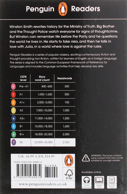Penguin Readers Level 7. Nineteen Eighty-Four (1984) / Penguin Readers Level 7. Nineteen Eighty-Four (1984) Джордж Оруэлл 9780241430972-2