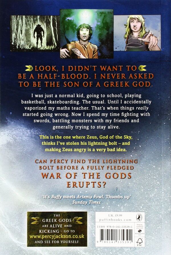 Percy Jackson And The Lightning Thief / Percy Jackson And The Lightning Thief Рик Риордан 9780141335391-2