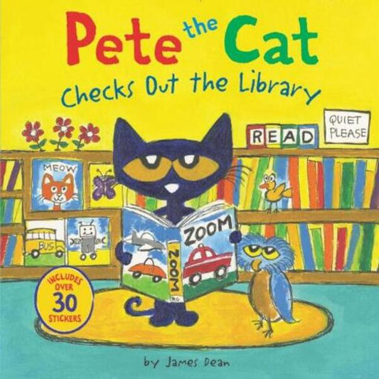 Pete The Cat Checks Out The Library James Dean, Kimberly Dean / Джеймс Дин, Кимберли Дин 9780062675323-1
