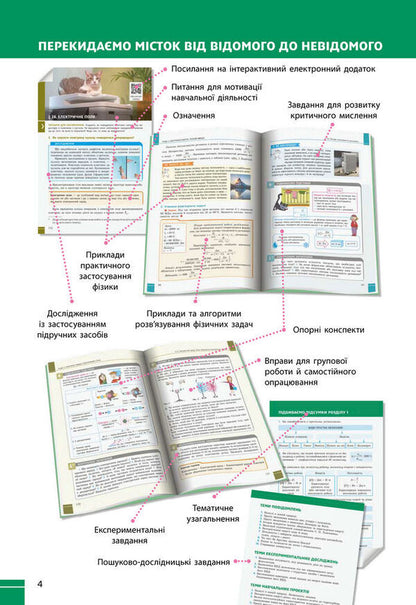 Physics. Grade 8. Textbook / Фізика. 8 клас. Підручник Victor Baryivtar, Faina Bozhinov, Stanislav Dovgye, Nikolai Kiryukhin, Elena Kirukhina / Віктор Барахтар, Файїн Бочінова, Станіслав Довід, Микола Кирухін, Олена Кіюхін 9786170995919-4