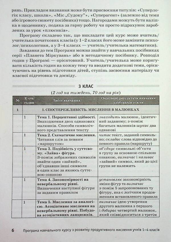 Planet of Thoughts. Methodical guide for the teacher. 3rd grade / Планета Міркувань. Методичний посібник для вчителя. 3 клас Ольга Гись, Ирина Филяк, София Проц, Анна Цимбалиста, Анна Чистилина 9786178773335-3