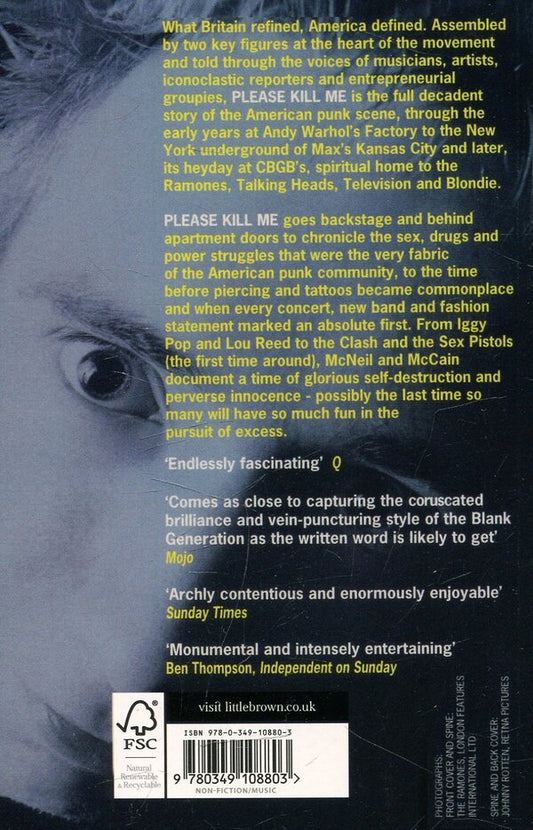 Please Kill Me: The Uncensored Oral History Of Punk Legs McNeil / Легз МакНеил 9780349108803-2
