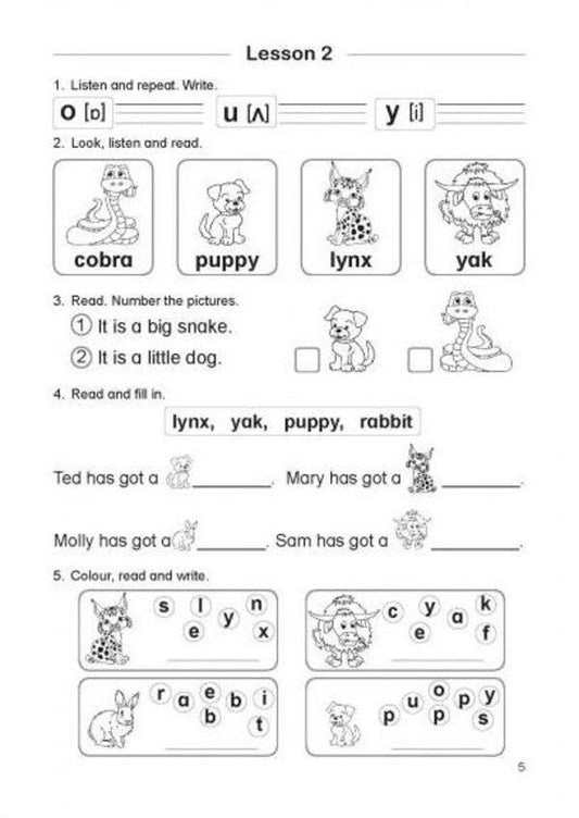 Please read it in English. Listen, read and write. 2nd grade / Вчимося читати англійською. Listen, read and write. 2 клас Ирина Доценко, О. Евчук 978-617-539-307-9-2