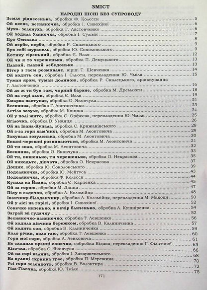 Podolyanochka Arrangements of Ukrainian folk songs for children's and women's choirs / Подоляночка. Обробки українських народних пісень для дитячого та жіночого хору  978-966-205-358-6-2