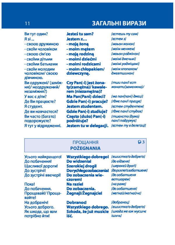 Polish.Ukrainian-Polish Phrasebook And Dictionary / Польська мова. Українсько-польський розмовник і словник / Author not specified 9789660365131-6