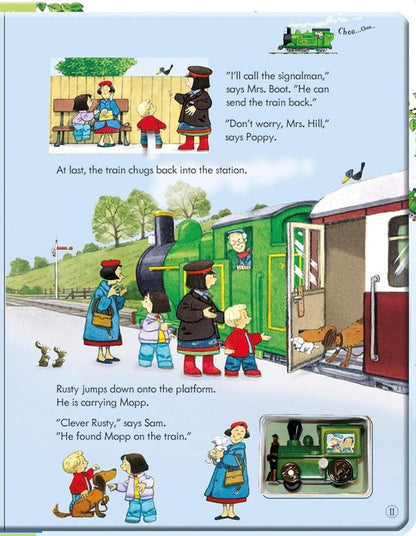 Poppy And Sam's Wind-Up Train Book Heather Emery / Хизер Эмери 9781474974936-6