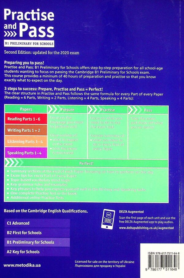 Practice and Pass for Schools. Preliminary. Student's Book B1 / Practise and Pass for Schools. Preliminary. Student's Book В1 Меган Родерик, Бернардо Моралес 9786177511648-2