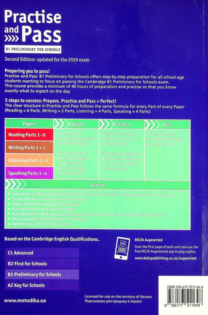 Practice and Pass for Schools. Preliminary. Student's Book B1 / Practise and Pass for Schools. Preliminary. Student's Book В1 Меган Родерик, Бернардо Моралес 9786177511648-2