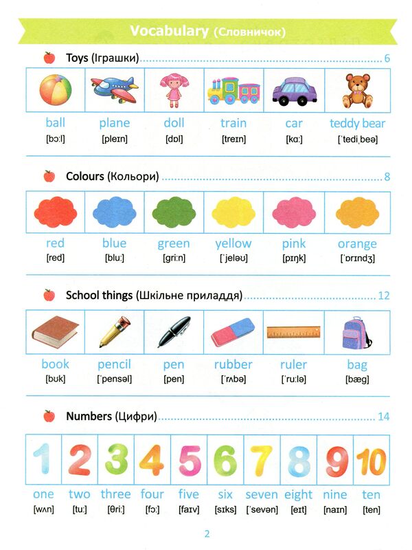 Preparation for school.English language 5+ / Підготовка до школи. Англійська мова 5+ Оксана Куликова 978-966-939-606-8-3